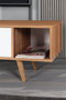 Hanah Home Mesir 3626 Soporte para TV Nogal y blanco